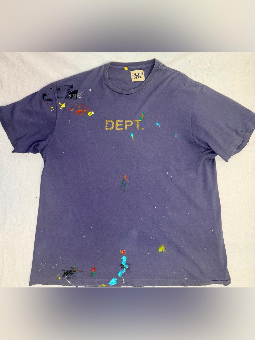 Gallery Dept Paint Splatter DEPT Tee XL USA Made Rare